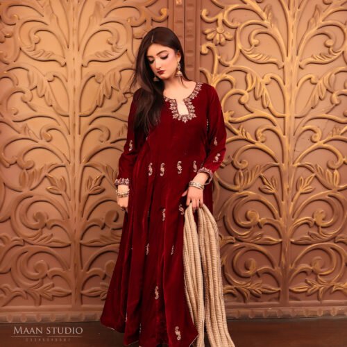 2 Piece - Velvet Anarkali Frock